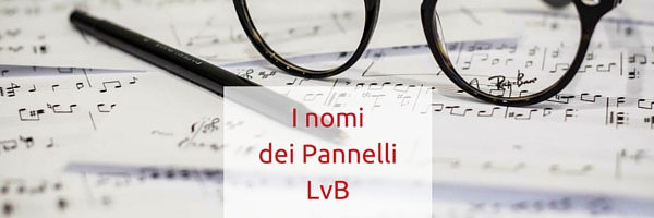 i nomi dei pannelli LvB