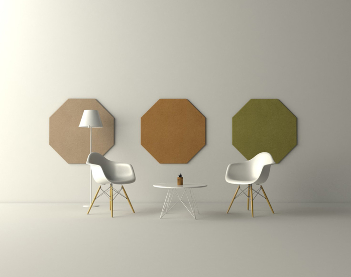 Pannelli decorativi fonoassorbenti moderni di design - OTTAVA