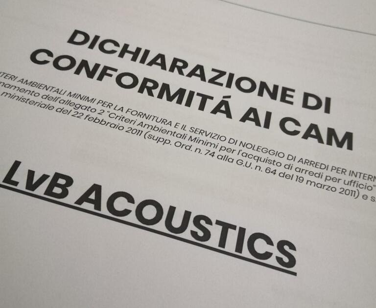 dichiarazione di conformità ai CAM