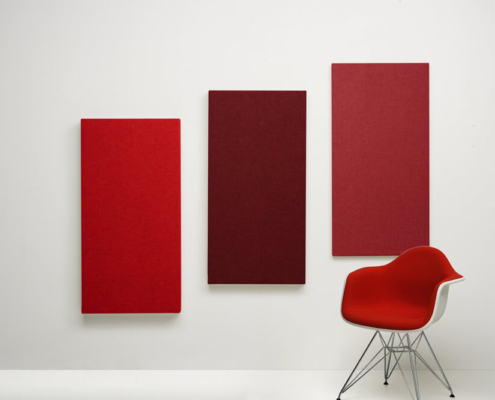 Pannelli fonoassorbenti professionali - LvB QUARTETTO a parete rettangolarecolorati