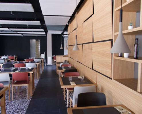 Pannelli acustici a soffitto rettangolari