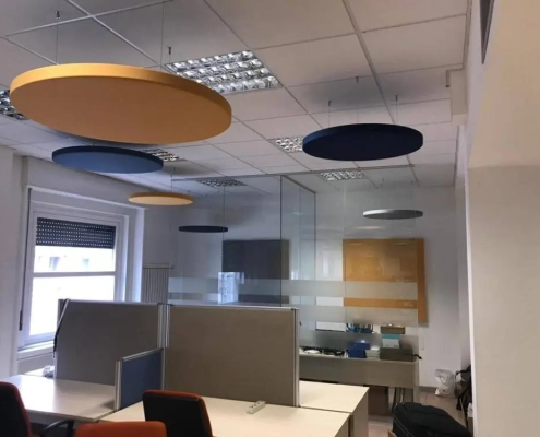 pannelli fonoassorbenti a soffitto