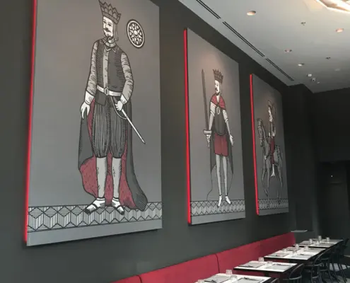  quadri fonoassorbenti pizzeria