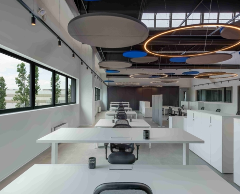 LvB Melodia a soffitto custom_ufficio_open space_Taghleef Industries S.P.A