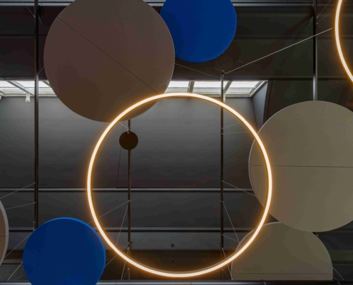 LvB Melodia a soffitto custom_ufficio_open space_Taghleef Industries S.P.A(1)