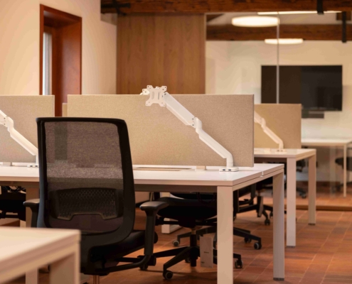 LvB QUARTETTO DESK scrivania - open space - uffici TV(4)