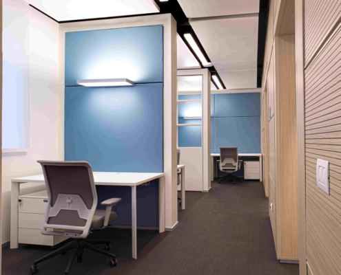 LvB pannelli Quartetto a parete e pannelli Operetta da scrivania- custom - Uffici Toscana