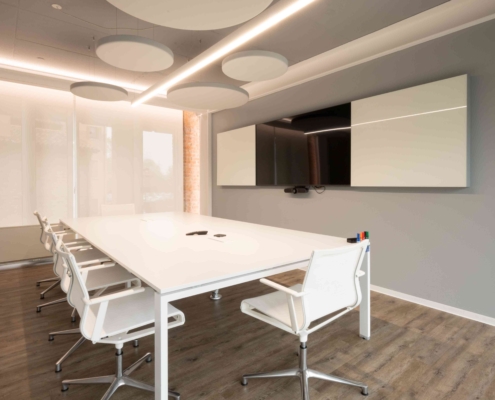 Pannelli Melodia a soffitto - sala riunioni - XVA