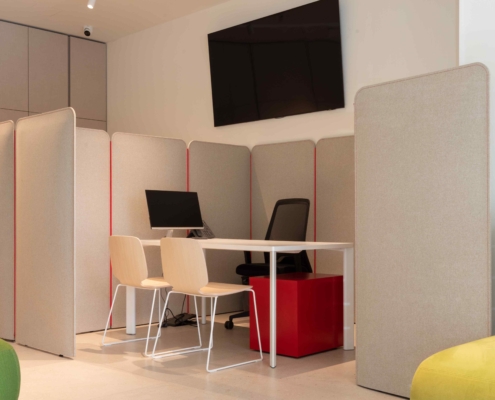 Pannelli Opera a pavimento - banca - Generali Mestre_Luce e Razzini