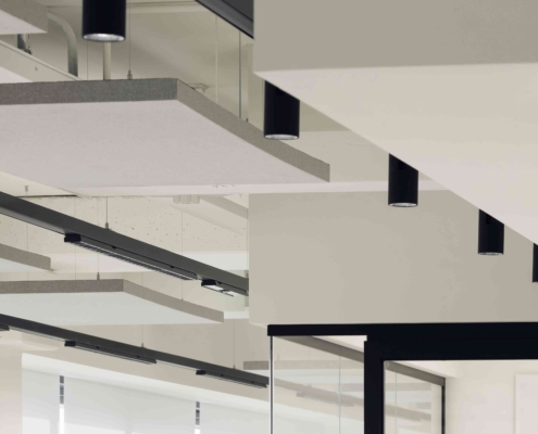 Pannelli Quartetto a soffitto - open space - CIAM SPA