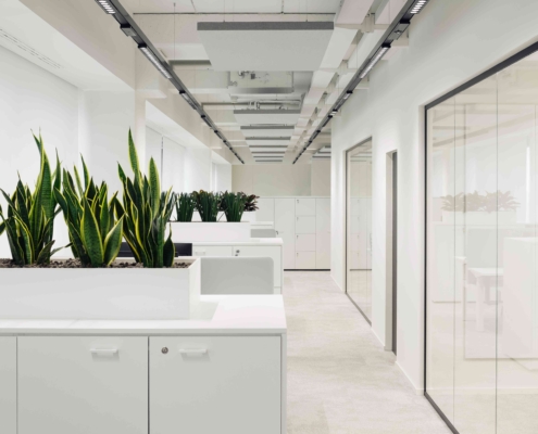 Pannelli Quartetto a soffitto - open space - CIAM SPA(2)