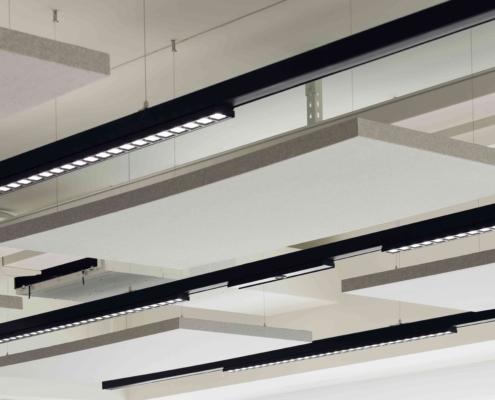 Pannelli Quartetto a soffitto - open space - CIAM SPA(4)