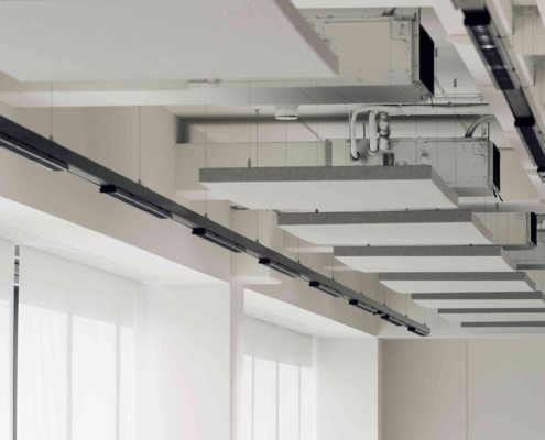 Pannelli Quartetto a soffitto - open space - CIAM SPA(5)