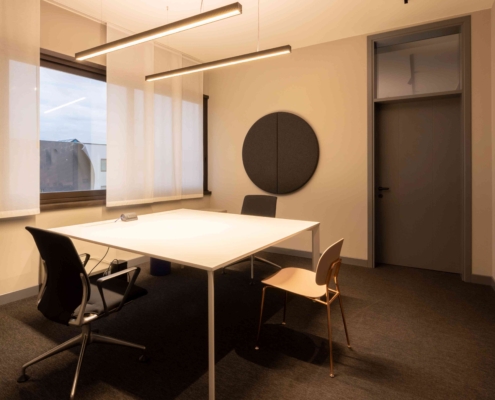 Pannelli custom a parete - sala riunioni - LvB Italia