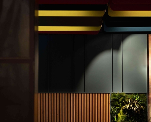 Pannello Preludio baffle a soffitto custom - open space - Leas Agorà