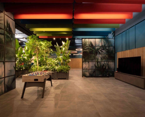 Pannello Preludio baffle a soffitto custom - open space - Leas Agorà(1)