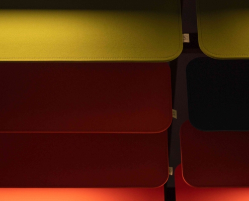 Pannello Preludio baffle a soffitto custom - open space - Leas Agorà(2)