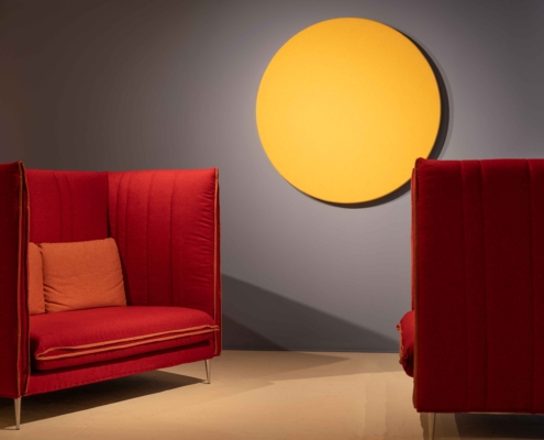 Pannello melodia a parete - open space - LvB Italia.