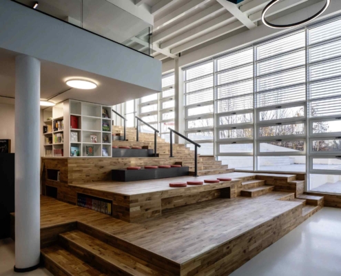 Pausa a soffitto - biblioteca - Biblioteca Castel Maggiore
