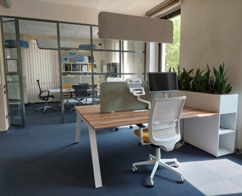 Preludio notturno a soffitto e Operetta scrivania - open space - Matis(1)