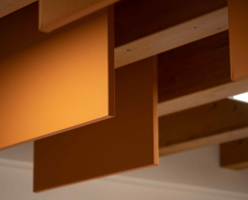 Quartetto baffle a soffitto - Sala polivalente - Camisano Vicentino(1)