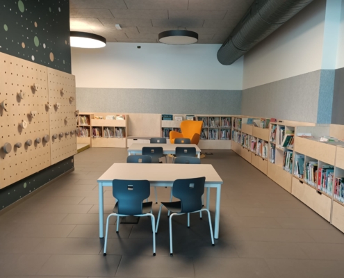 Sottofondo a parete - biblioteca - Biblioteca di Balsega di Pinè