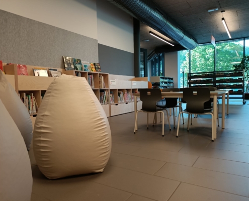 Sottofondo a parete - biblioteca - Biblioteca di Balsega di Pinè(3)